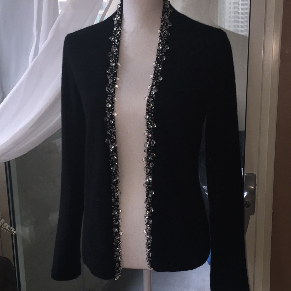 Magaschoni Black Cashmere Cardigan